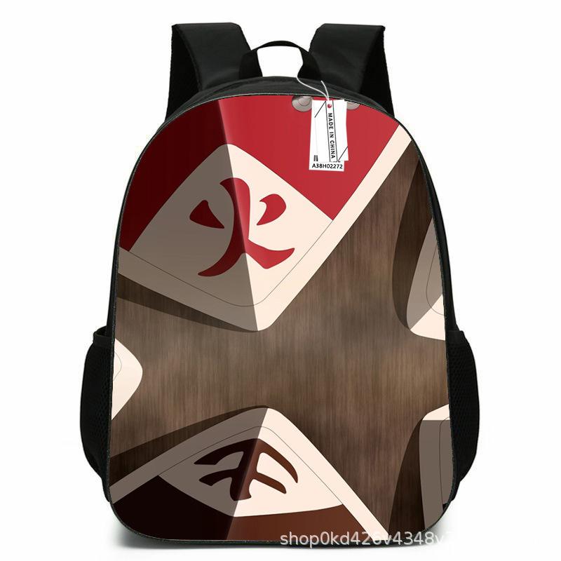 Naruto Peripheral Schoolbag Naruto Sasuke European and American Elementary and Middle School Students Backpack Cartoon Animation Computer Bag