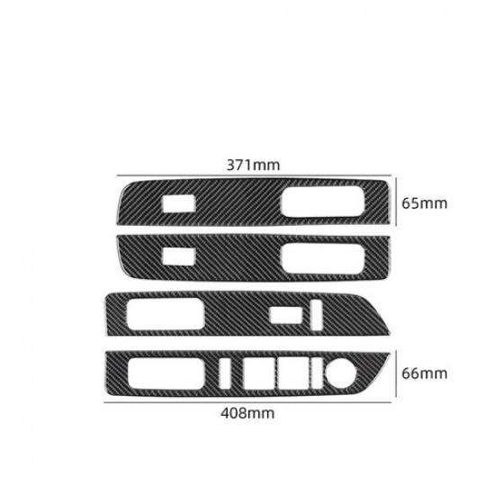 Carbon Fiber Interior Door Control Cover Trim For Lincoln Navigator 2007-2014