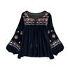 Women's Embroidered Blouse for Summer Beach And Street Activities