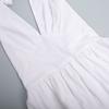 Women's 100% Cotton Long Maxi Dress  Spring Summer V-Neck Tie Waist Flowy A-Line Dress for Women European American Style
