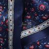 BYSIFA|Blue Red Silk Scarf Cravat Men Winter Fashion Floral 100% Silk Male Long Scarves Cravats Brand Soft Long Scarf 160*26cm
