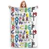 Coperta Copripiumino Alphabet Lore Pile Lettere Calda Coperta Plaid per Camera da Letto Divano Quilt per Camera da Letto