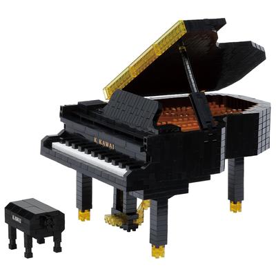 Kawada Nanoblock KAWAI Grand Piano NBM-055 [Japan Toy Award 2024 Kidult Category Excellence Award] 7 X 28 X 21 Cm Ages 12 and Up Interior Hobby