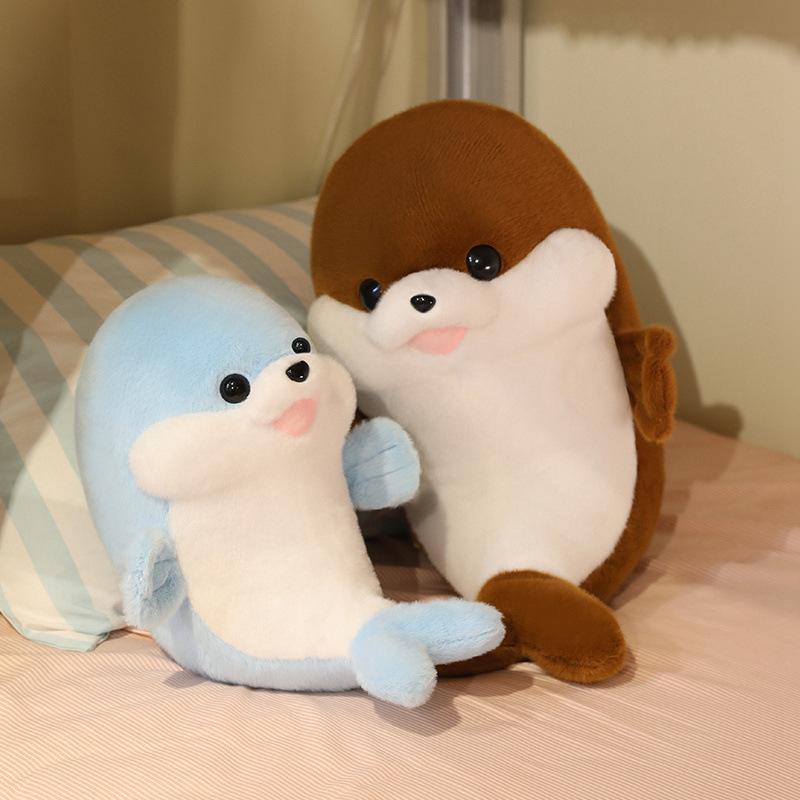 Cute Simulated Little Seal Plush Toy Doll Soft Cute Doll Doll Rag Doll Children Sleeping with Pillow Gift