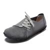 Hot Sale Spring Autumn Women Platform Sneakers Shoes Lace Up Genuine Leather Shoes Ladies Flat Shoes Women Flats Creepers