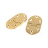 2Pcs Brass Butler Tray Hinge Round Edge 2 1 2 x1 1 2  With Screws Folding Flap