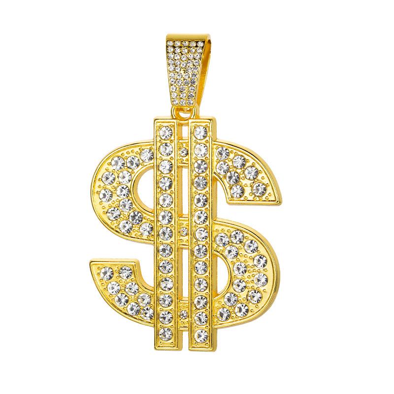 

Модная мужская хип-хоп кубинская цепочка с классической подвеской в виде доллара