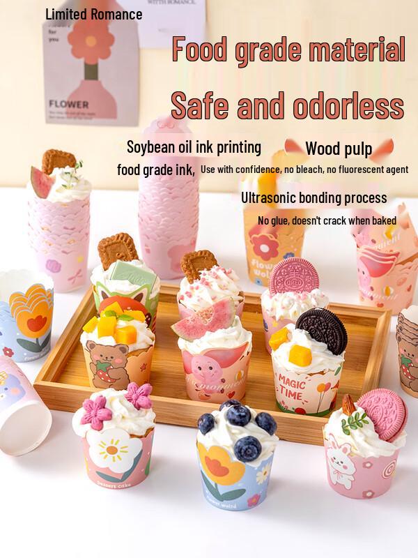 Cartoon High-Temperature Cupcake Paper Liners