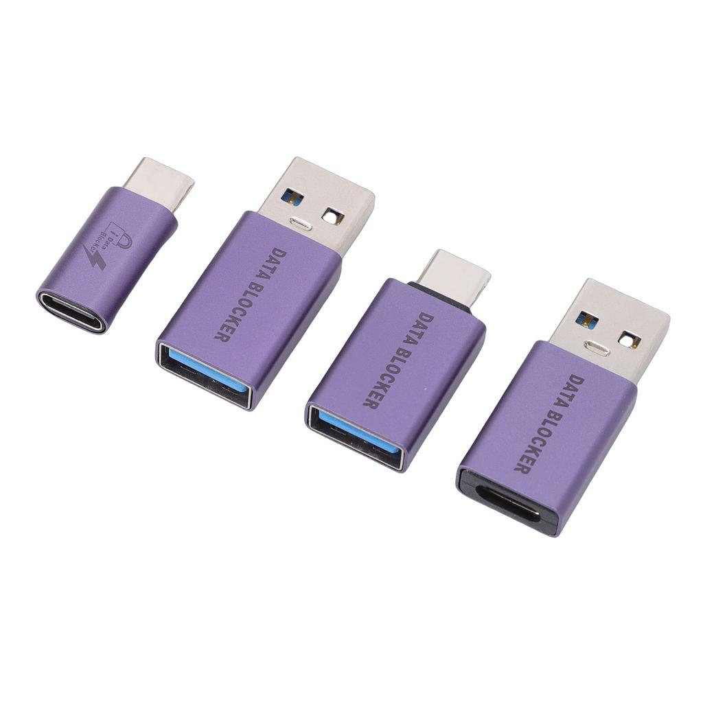 Data Blocker USB A Male To USB C Female Refuse Hacking for Any USB Mobile Phone Quick Charging