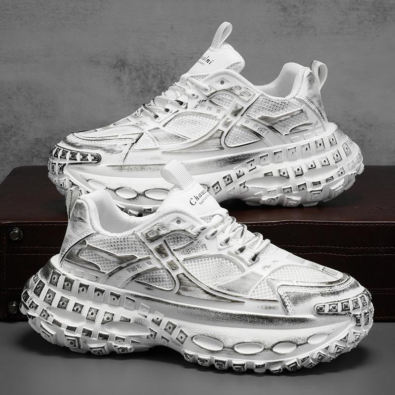 

Men s shoes summer mesh breathable outer wear thin casual sports dad shoes teen trend versatile dirty trendy shoes 39 белый