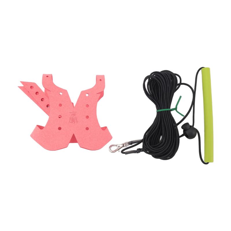 AS60-Papegoja Duvsele Och Koppel Justerbar Rem Flygande Bettskyddande Draglina Fågelträning Utomhusbärning Fågel Röd