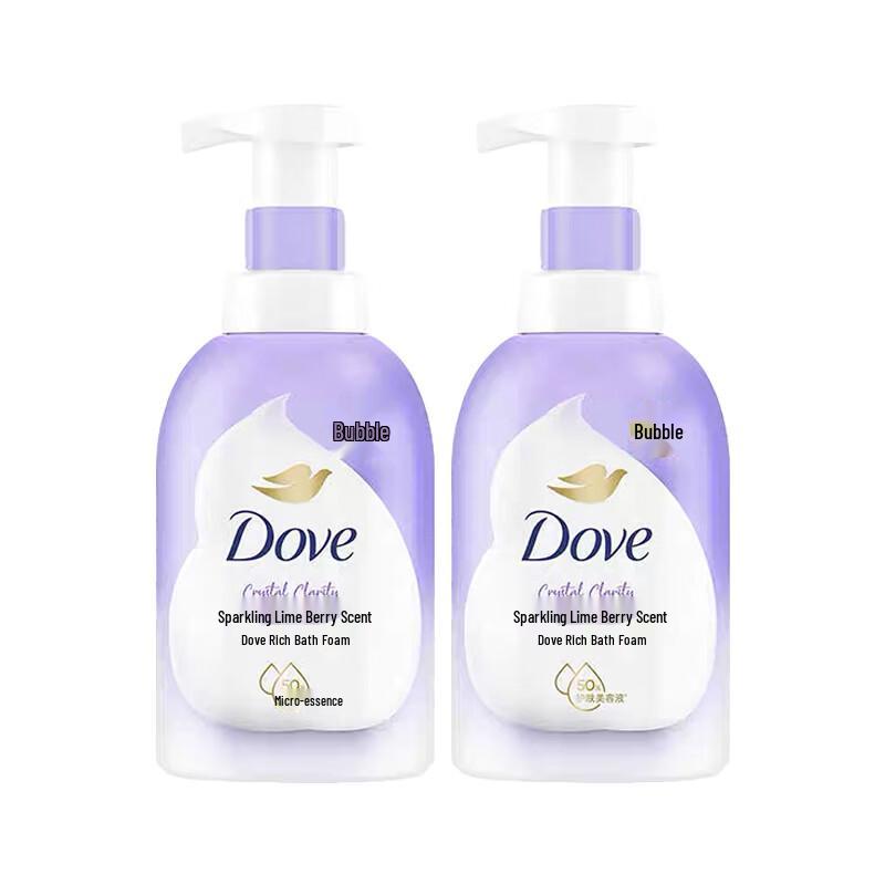 Dove Пена для ванны с ароматом Лайм и Ягоды Двойная упаковка