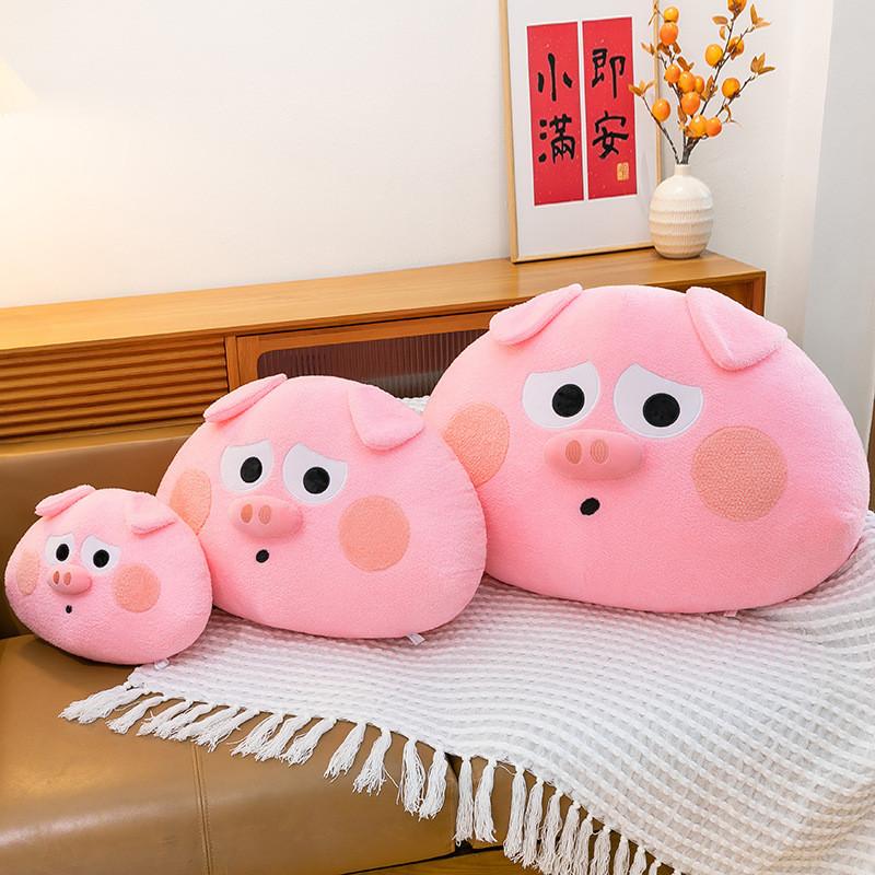 Süßes Schwein Plüschkissen mit superweichem Kurzplüsch für Mädchen, Heimdekoration und Geschenk