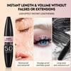 Mascara 5D Volume Riccio 24 Ore Impermeabile Lunga Tenuta Anti-Macchia Trucco Ciglia