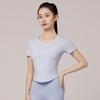 Women's Quick-Dry Yoga & Running Short Sleeve Top - Flattering, Slim Fit for Pilates and Fitness
