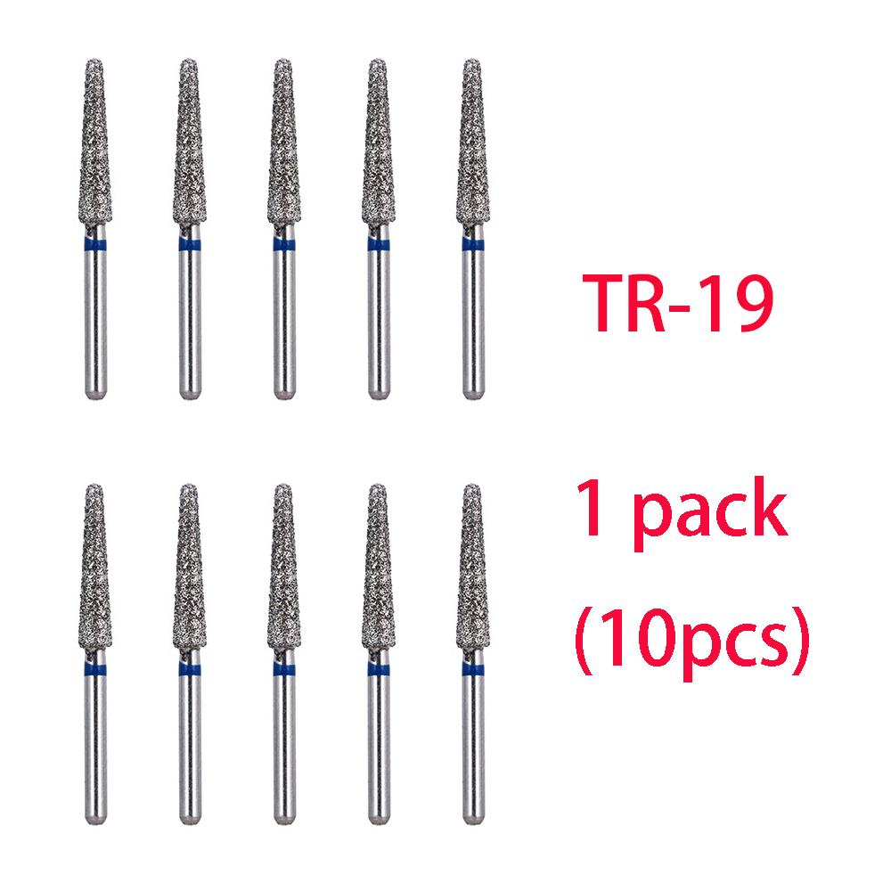 10 st Tandläkar Diamantborr Borr Tandvård Borrar Höghastighet Handstycke Skaftdiameter 1,6 mm Tandläkarverktyg Tandvårdsmaterial Br-31