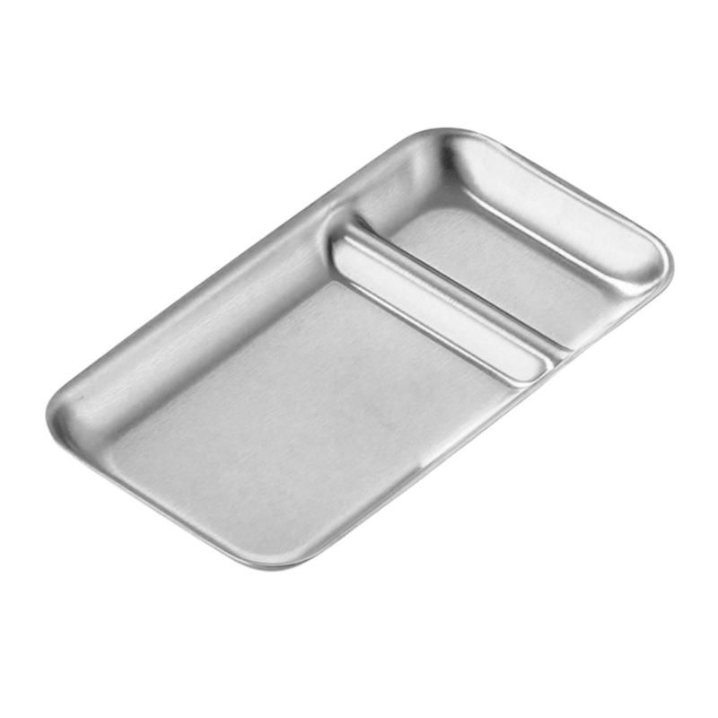 

StylishStainless Steel Snacks Plate For Convenient Food Arrangement Ideal For Family Gatherings Or Buffets Displays серебряный