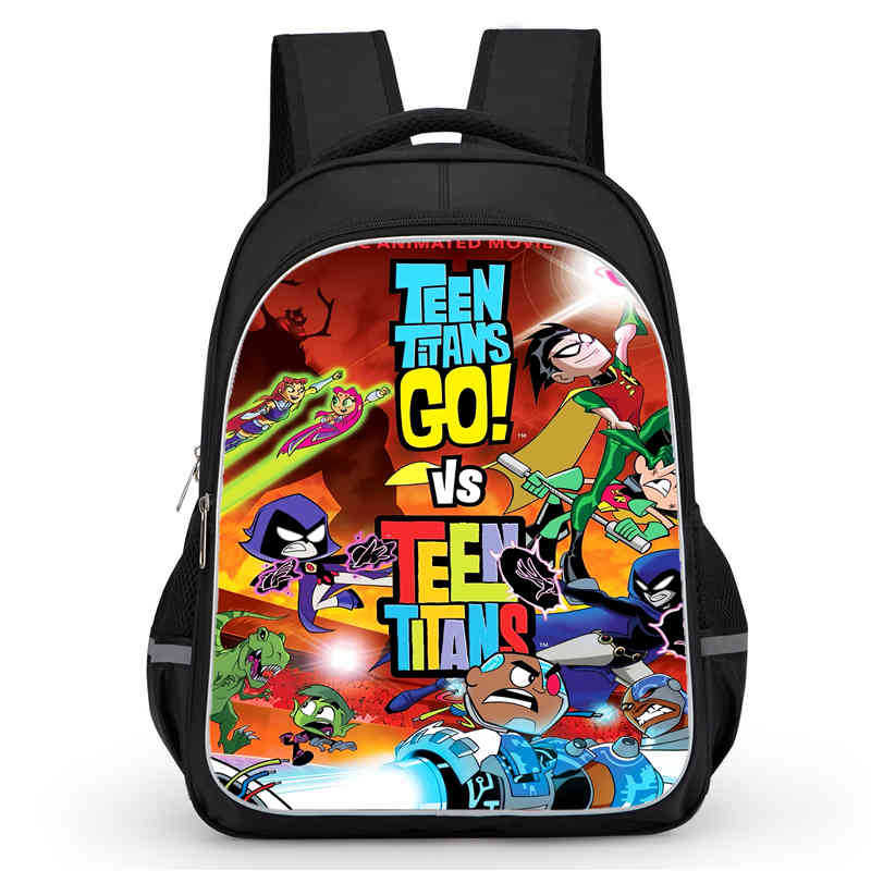 Teentitansgo Bag High Definition Printing Multifunctional Lightweight Backpack
