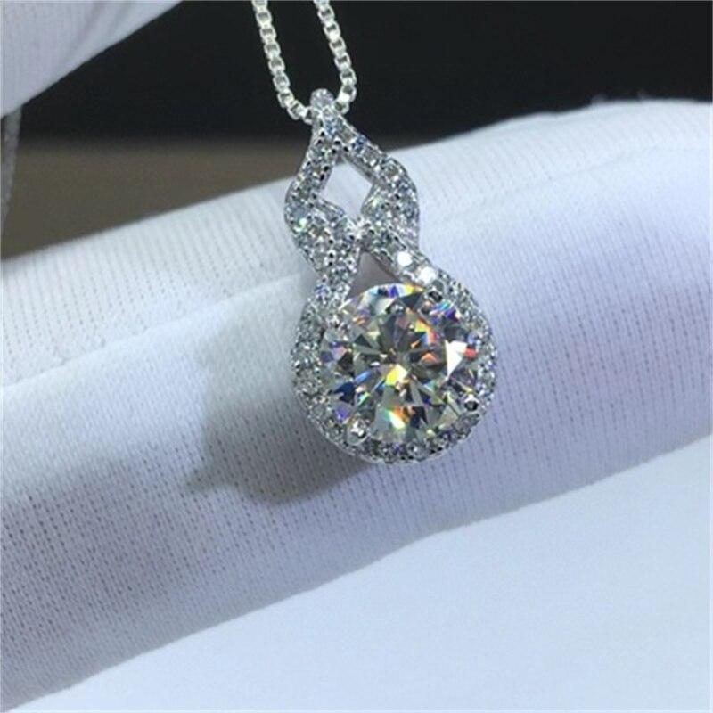 

Серебряные подвески S925 для женщин, без цепочки, свадебные, с кубическим цирконием, блестящие каменные ожерелья, только подвеска, ювелирные украшения