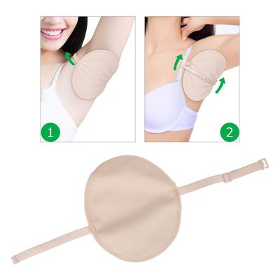 2pcs Underarm Pads Reusable Adjusted Breathable Cotton Armpit Sweat Strap Pads for Women Men