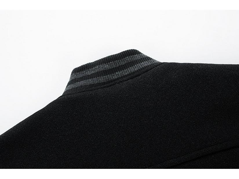 Men's Autumn-Winter Trendy Embroidered Baseball Jacket, Large Size, Casual American Style Youth Clothing