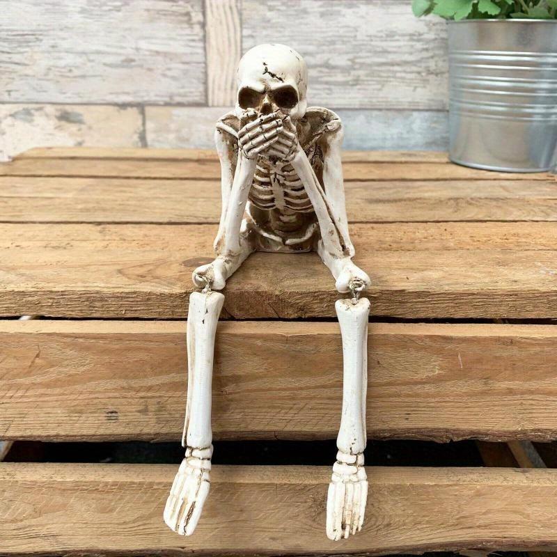 1pc Human Skeleton Simulation Halloween Decoration Graduation Season Decorations Goth Family Decorations Scary Cabin Decorations