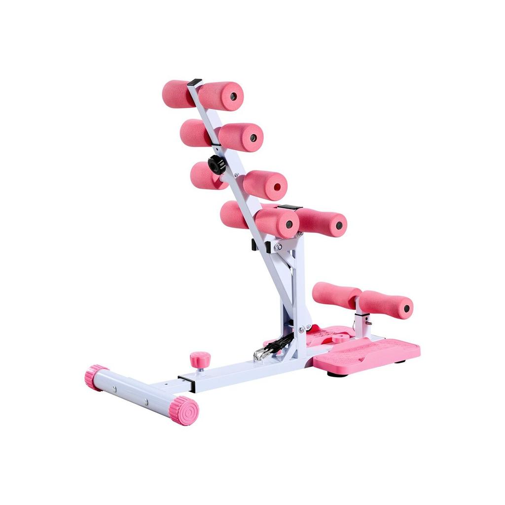 Deep Squat Machine, Adjustable Glutes Trainer Machine with 3 High-Strength Resistance Bands, Folding Core Leg & Glutes Exercise Trainer, Push Up