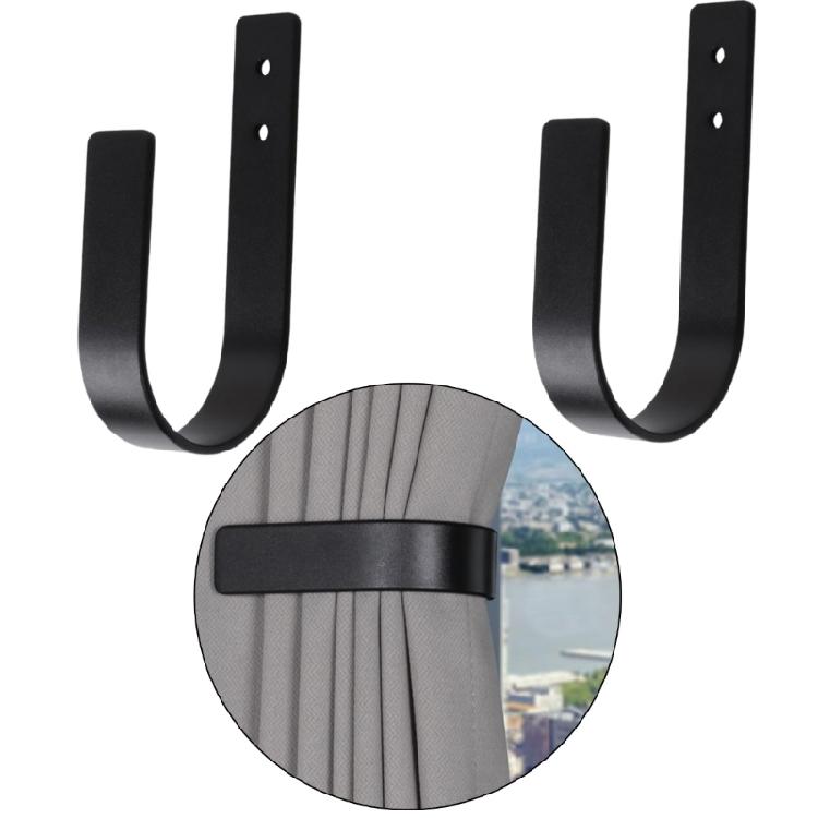 Curtain Tiebacks Curtain Holdbacks U Shaped Curtain Hooks Curtain Tie Backs Wall Mount Curtain Holder Curtain Pull Backs