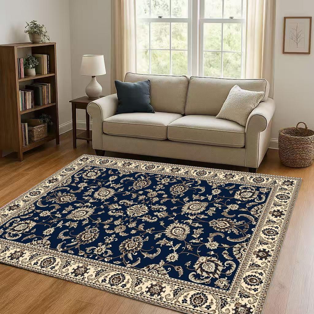 Luxurious Turkey Persian Bohemian Living Room Non-Slip Area Rug Soft Carpet for Bedroom and Sofa ,Easy Clean Home Decor Doormat