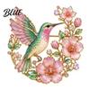Metal Pin Brooch Pin Hummingbird Flower Design Lapel Enamel Glaze