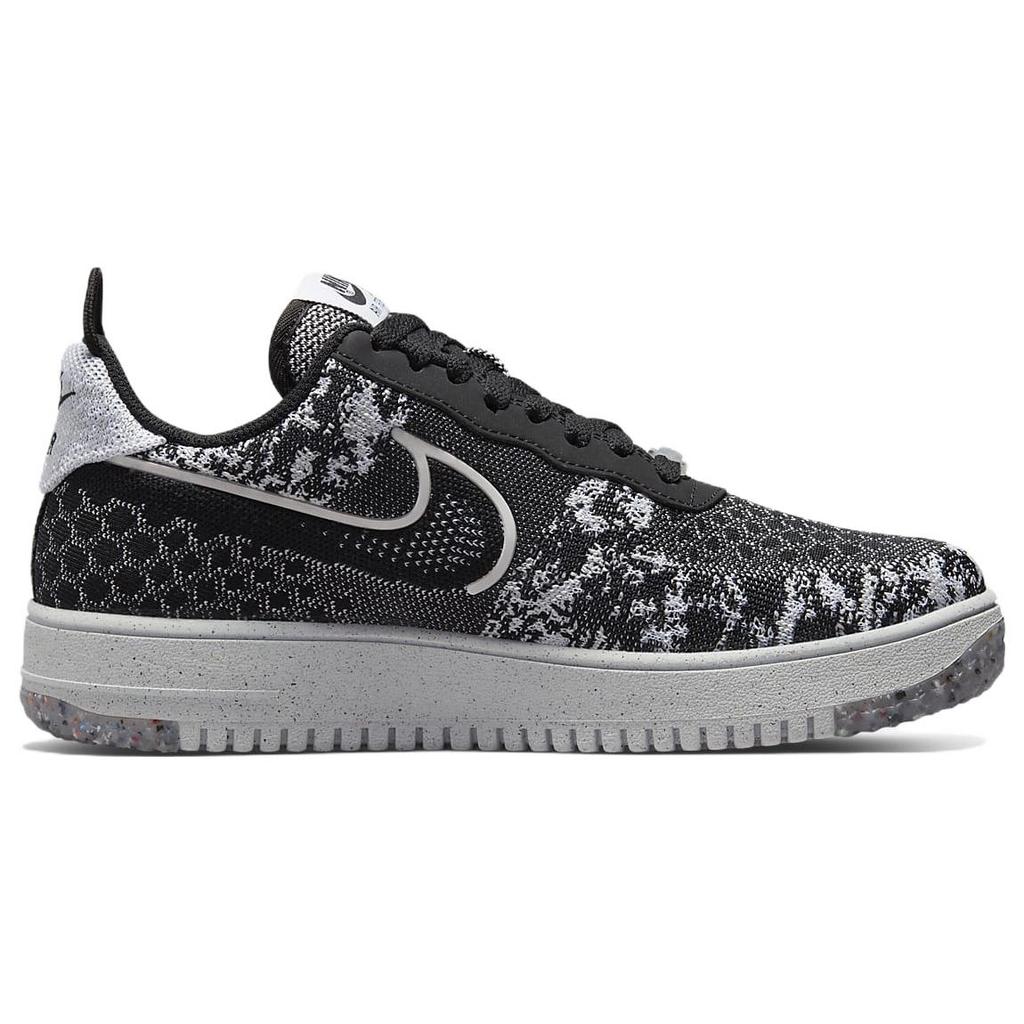 Nike Air Force 1 Low Crater Flyknit Black White Melange