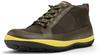 Camper 'Peu Pista' Lace-up Boots Dark Brown-yellow
