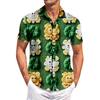 Men's Casual Short-sleeved Shirt Slim Fit Stylish Men's St. Patrick Print