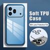 For Honor 600 Pro Case Camera Protection Semi Transparent Soft Silicone Shockproof with Lens Protector Films for Honor 600 Pro Back Cover