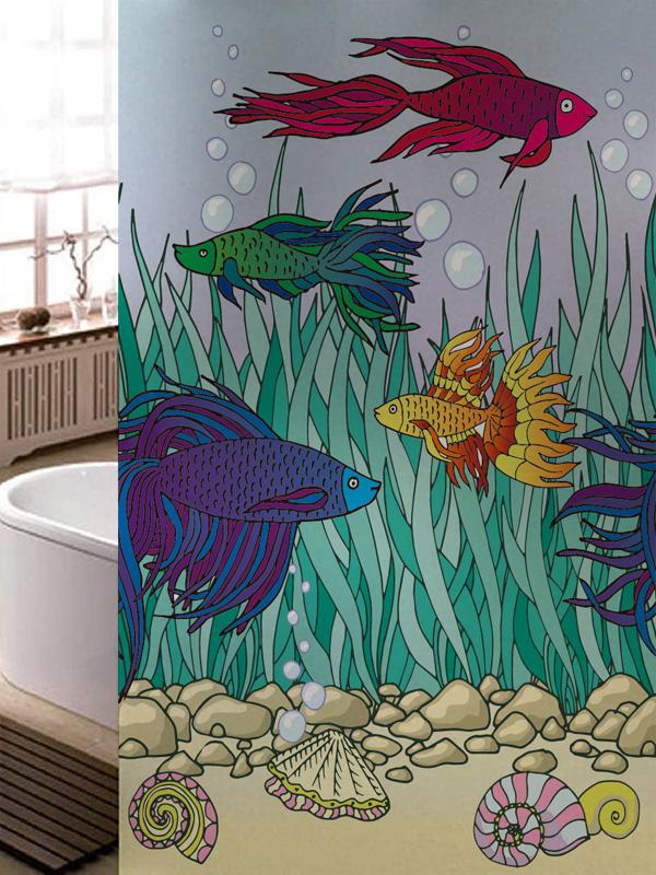 

Custom Size Castle Cartoon Stained Glass Window Film, Frosted Glass Privacy Sticker for Kids Room Door Nursery Home Decor (as the picture,30cmX50cm)
