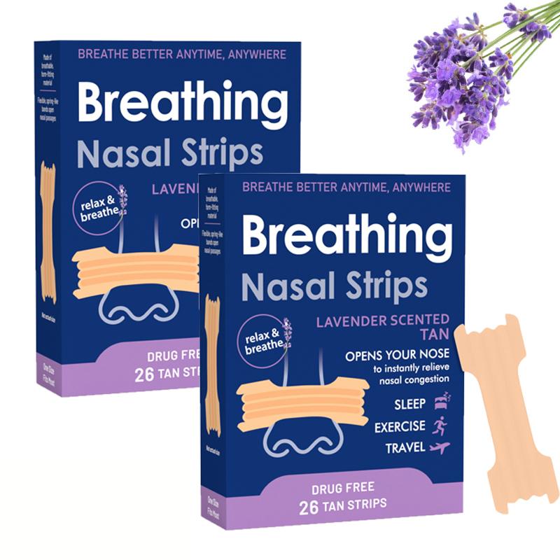 26/132 Stück Atmungs Nasenstreifen Extra Stärke Sport Nasenstreifen Besserer Schlaf Nicht-invasive Anti-Schnarch-Streifen Für Erwachsene Kind
