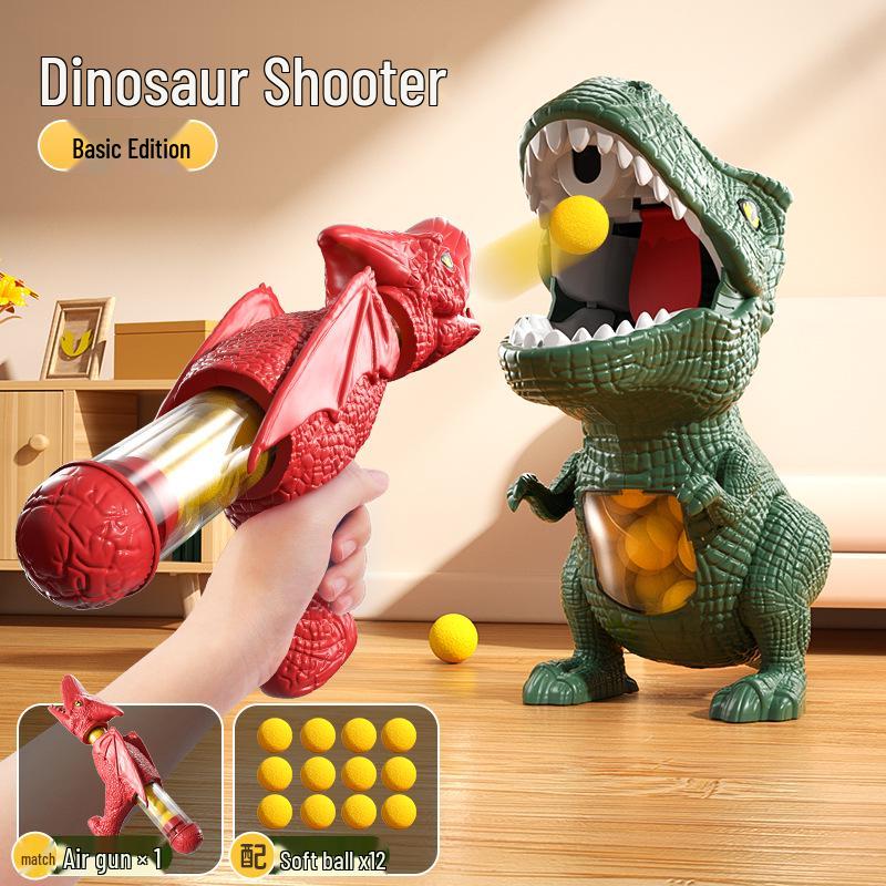 New Hot-Selling Air-Powered Soft Bullet Dinosaur Toy Gun - Tyrannosaurus Rex Design Inspired by Douyin