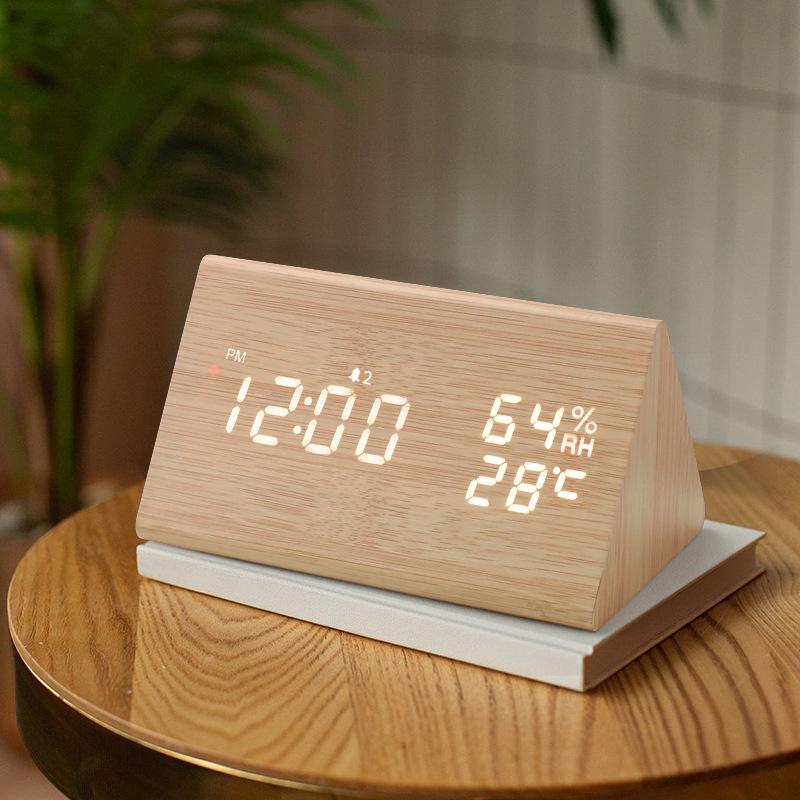 Automatic Effect Positive Time Creative Temperature and Humidity Alarm Clock German Radio Clock Intelligent Luminous Digital Clock