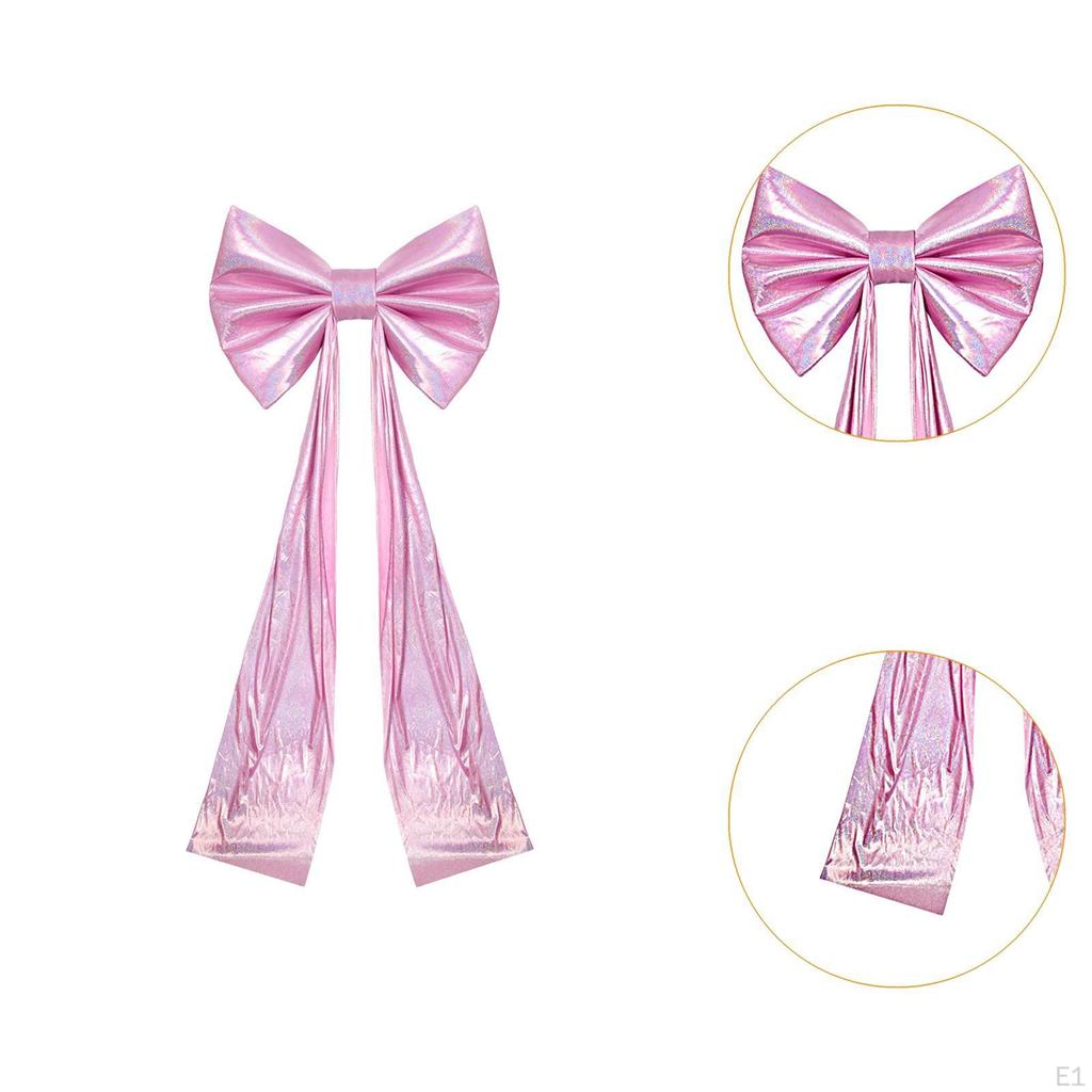 Large Pink Bow Ribbon Tie Multipurpose Home Gift Wall Hanging Decor Ornament for Themed Bridal