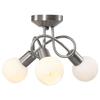 VidaXL Plafonnier avec Abat-jour en Verre Lustre Lampe Suspendue Luminaire d'Intérieur Salon Chambre à Coucher Maison 3 289228