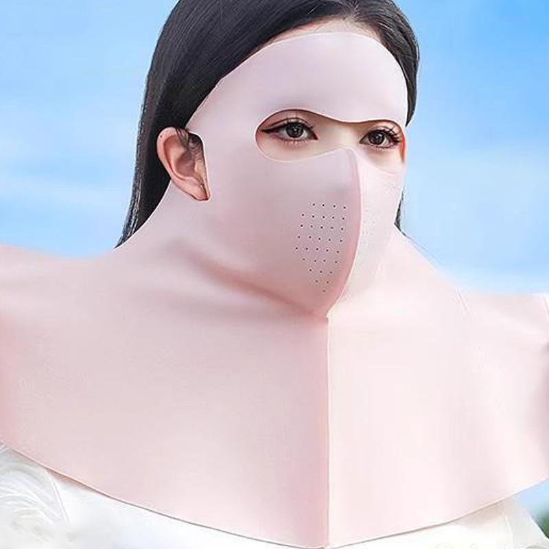 Sunscreen Seamless Mask For Men And Women Breathable Ice Silk Neck Protection Outdoor Sunscreen Mask