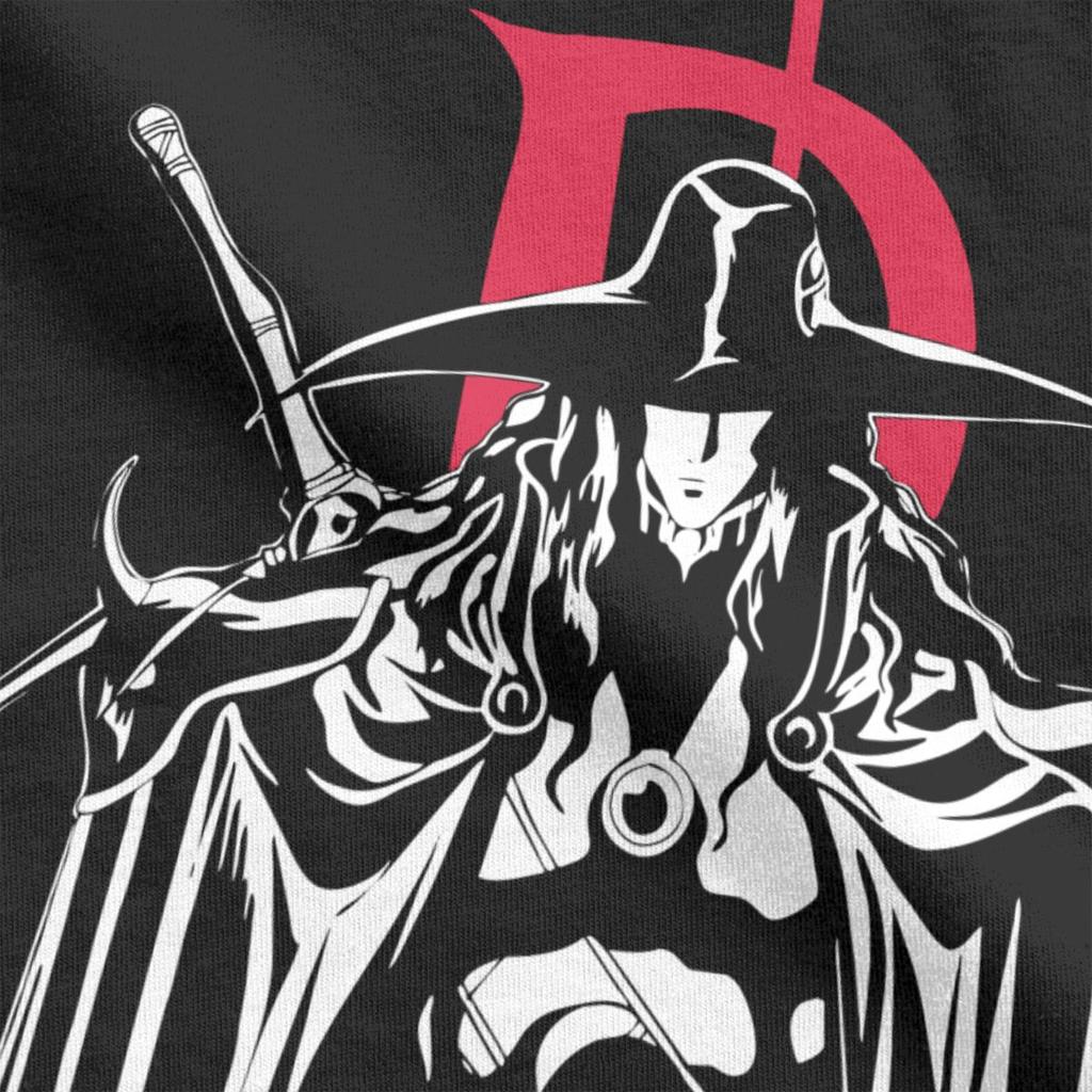 Men's Vampire Hunter D Hellsing T Shirts Anime Pure Cotton Clothing Funny Short Sleeve Round Collar Tees Gift Idea T-Shirts