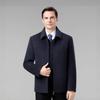 Men's High-End Sheepskin Jacket - Business Casual Woolen Lapel Coat