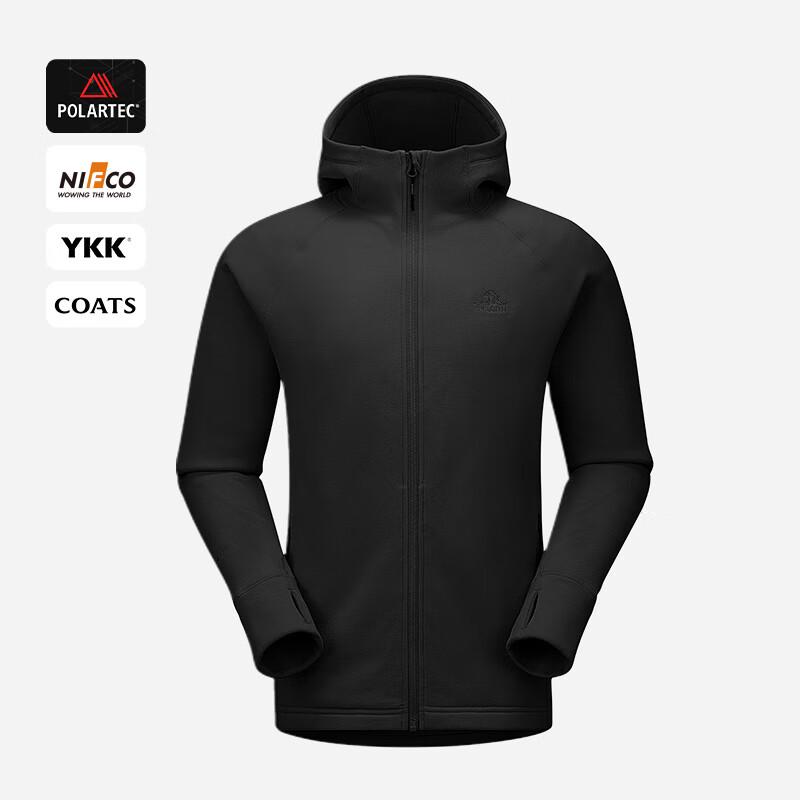 PELLIOT Men's Hooded Outdoor Fleece Jacket