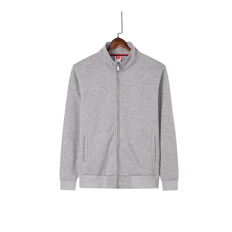 Winter Fleece Lined Stand Collar Sweatshirt - Thick Korean Style Windproof Jacket