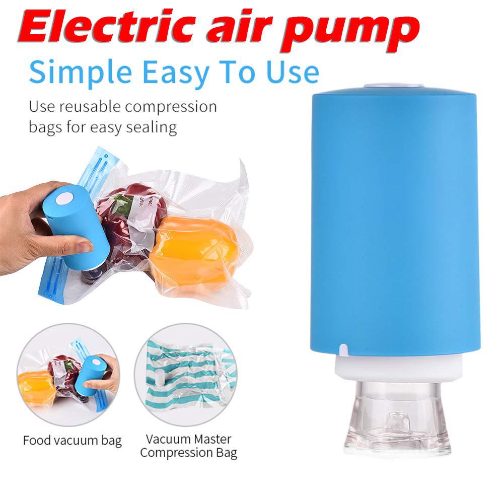 Mini Automatic Compression Vacuum Pump Portable Electric Air Pump 5 Vacuum Bags