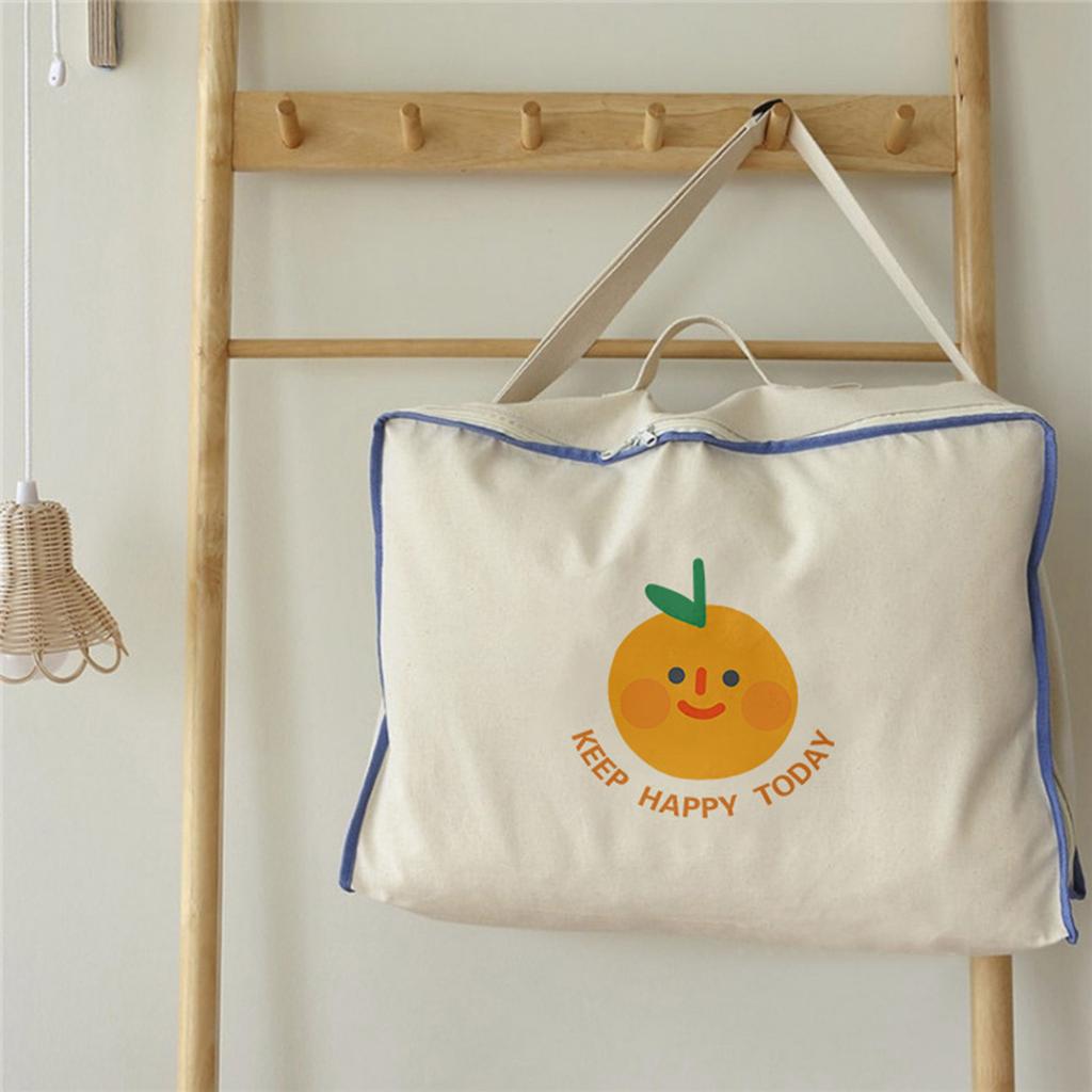 Cartoon Large Capacity Cotton Quilt Bag Kindergarten Cotton Quilt Storage Bag Pattern Cotton Storage Pouch for Nursery