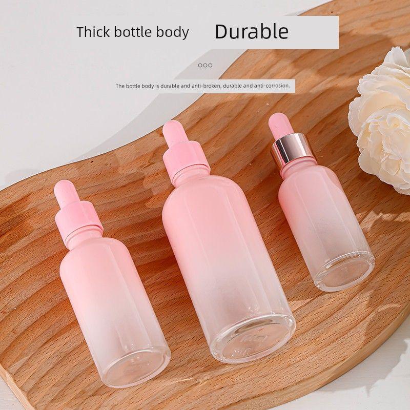 30ml Dropper Essential Oil Bottle Portable Dispensing Cosmetic Bottle 20ml Empty Glass Bottle Skin Care Products Essence Bottle
