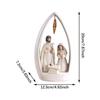 Nativity Scene Figurine Religious Collection Gift Ornament Resin Christmas Desktop Statue for Bookshelf Office Table Home Decor
