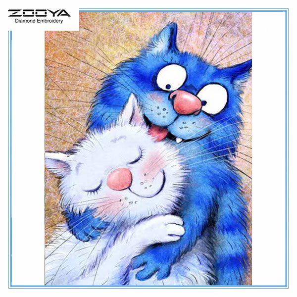 

ZOOYA DIY 3D Алмазная вышивка крестиком домашний декор кошка